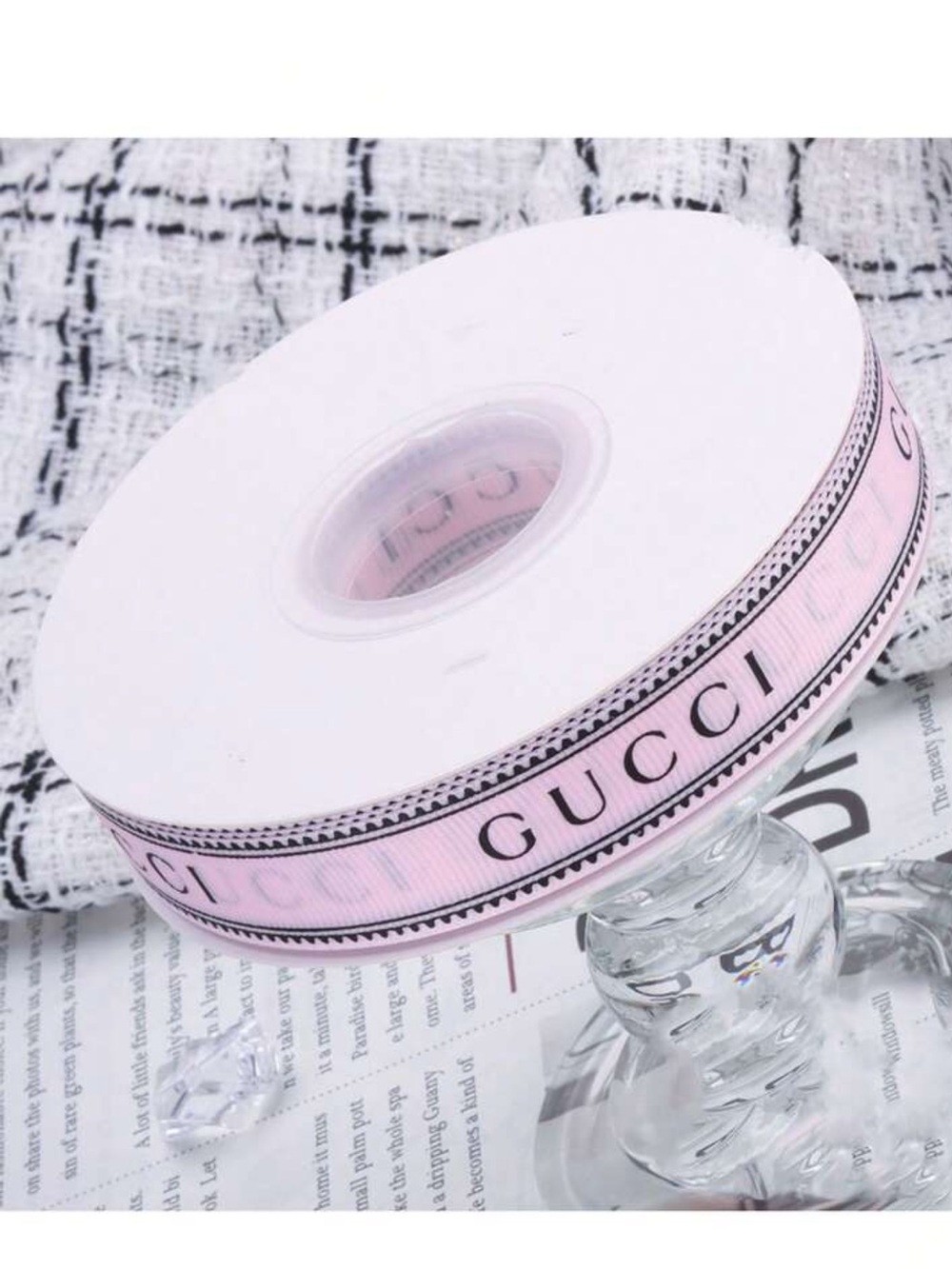 Macy's Pink Logo Ribbon Roll 40 yards